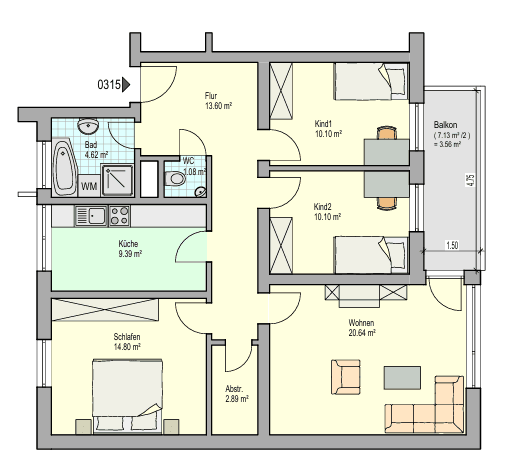 2026-07-30 08_33_13-21046.0315 - 73035 G�ppingen-Bezgenriet - Akkermanstr. 3 2.OG re vorne.pdf und 5.png Etagenwohnung G�ppingen