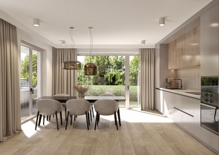 Moderne K�che mit Essbereich N�rtingen Doppelhaush�lfte A+ nicht nur im Energieausweis: unsere neuen Design-H�user mit Anspruch