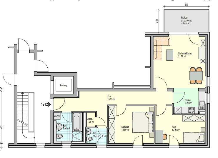 2026-07-31 11_38_03-36002.1912 - 70794 Filderstadt - Echterdinger Str. 19 - 2.OG re vo.pdf und 2 wei.png Etagenwohnung Filderstadt