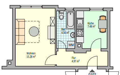 Grundris Erdgeschosswohnung N�rtingen