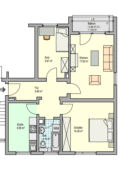 2026-07-07 15_15_52-22019.2006 - 73037 G�ppingen-Holzheim - Stifterstr. 20 1.OG re.pdf - PDF24 Reade.png Etagenwohnung G�ppingen